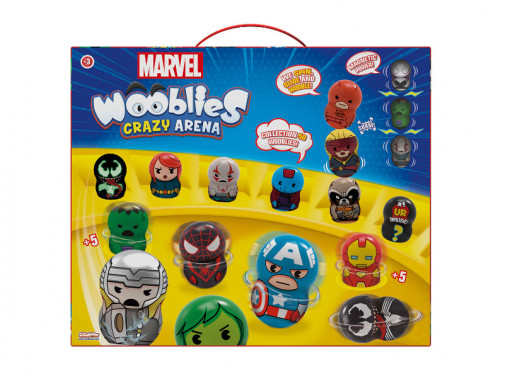Product image Arena cu 4 figurine Wooblies Marvel - Magnetic Power, 2 lansatoare