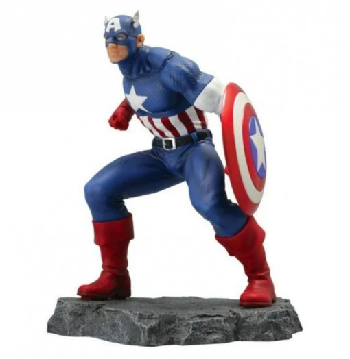 Statueta de colectie Marvel Captain America, 22 cm, Multicolor