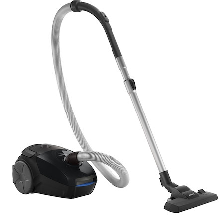 Aspirator cu sac Philips PowerGo FC8241/09, 750W, 3L, filtru antialergic, Negru