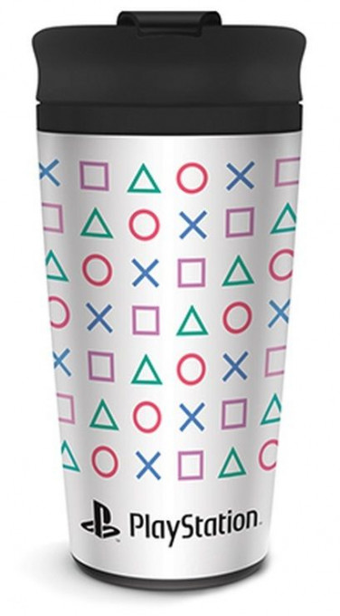 Cana termos Pyramid Games: PlayStation - Shapes, 450 ml, Multicolor