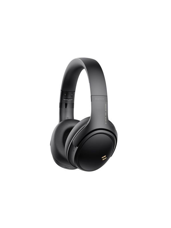 Casti wireless HAVIT H630BT PRO, Bluetooth 5.3, Autonomie 50 ore, Over-Ear, Negru