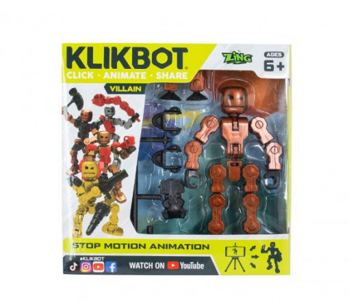 Figurina Robot Articulat Transformabil KlikBot, Bash