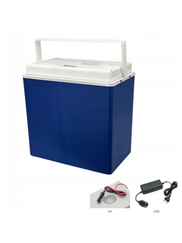 Icego 30L — lada cu ambele cabluri de alimentare 12V si 230V