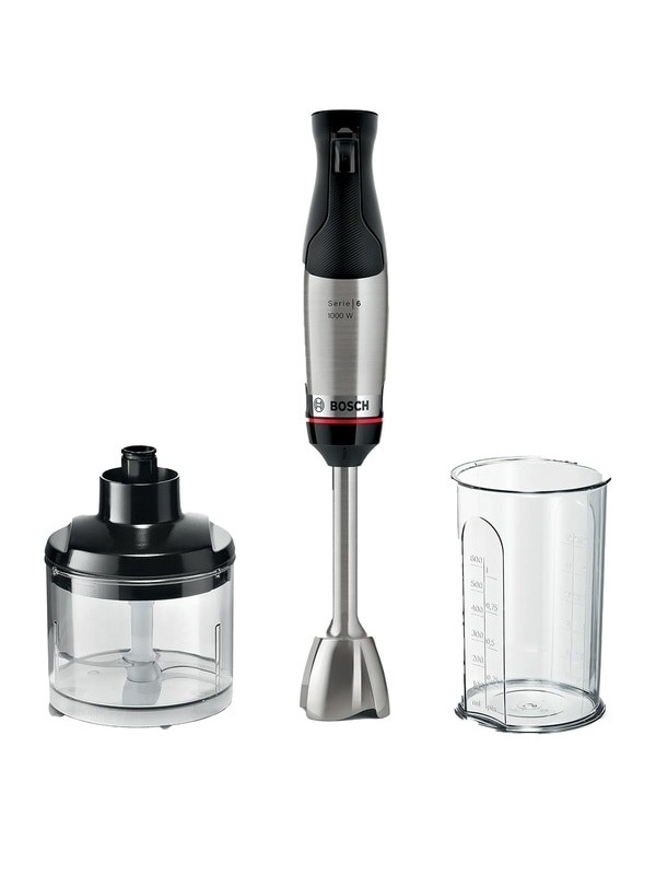 Mixer Vertical Bosch Ergomaster MSM6M620, 0.6l, 1000W, Viteza Variabila, Negru-Argintiu