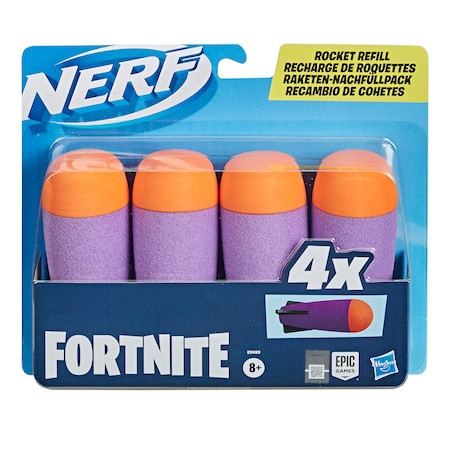 Munitie Nerf Fortnite Rocket, 4 proiectile