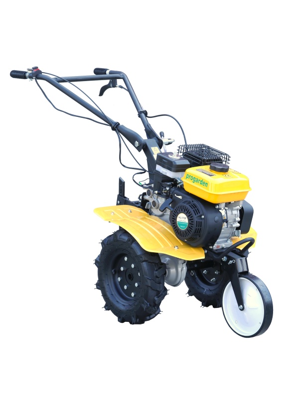ProGARDEN Campo 703 motocultor 7CP, 2+1 trepte, roti 4.00-8, 2+1 freze, benzina, curele, transmisie aluminiu