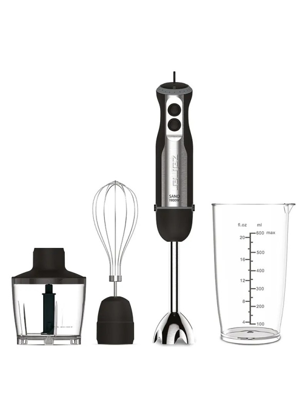 (Resigilat) Mixer vertical Zelmer ZHB4752, 1800W, picior metal XL de 252 mm, Vario Control selector trepte viteza, accesoriu piuree, cupa 700 ml, tocator de 500 ml, tel, inox