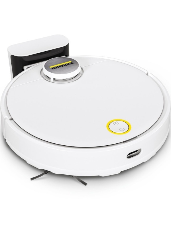 Robot aspirare Karcher RCV 3 *EU WiFi, 33W, aspirator si mop, navigatie LiDar, 3200mAh, autonomie 120 de minute, putere de aspirare 2500 Pa, recipient praf 500ml, recipient apa 170ml, Alb