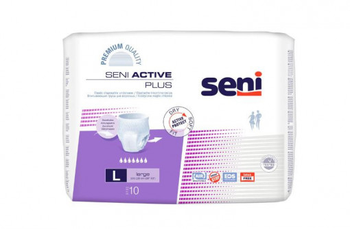 Scutece pentru adulti tip chilot Seni Active Plus, L, 10 buc