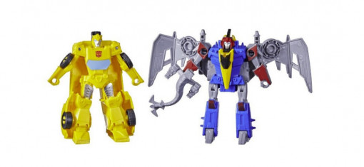 Set 2 Figurine, Transformers Cyberverse Roll & Combine Bumblebee, 17 cm