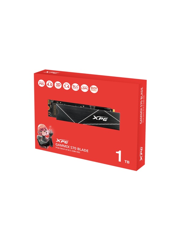 SSD ADATA XPG GAMMIX S70 BLADE 1TB PCIe Gen4x4 M.2