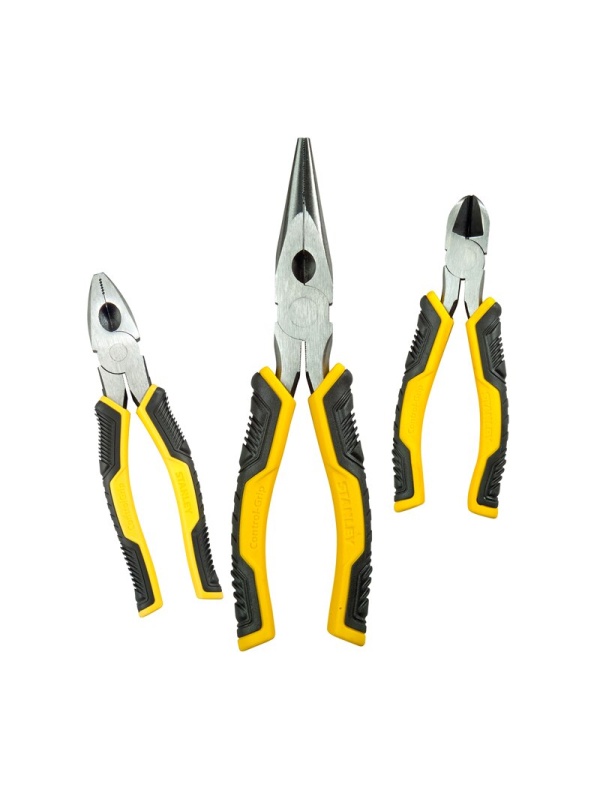 Stanley STHT0-74471 Set de 3 clesti Dynagrip, cu taiere in diagonala, pentru tevi si combinat