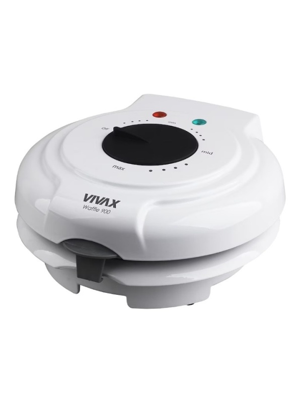 Aparat de facut vaffle / gofre Vivax WM-900WH, 900W, 5 forme, termostat, indicator luminos, invelis antiaderent, protectie supraincalzire