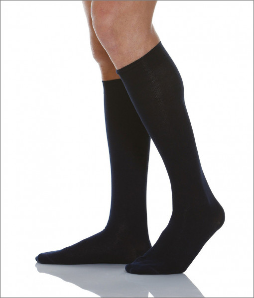 Ciorapi compresivi Relaxsan Calzino Lungo 920, pana la genunchi, unisex, compresie puternica 22-27 mmHG, Negru