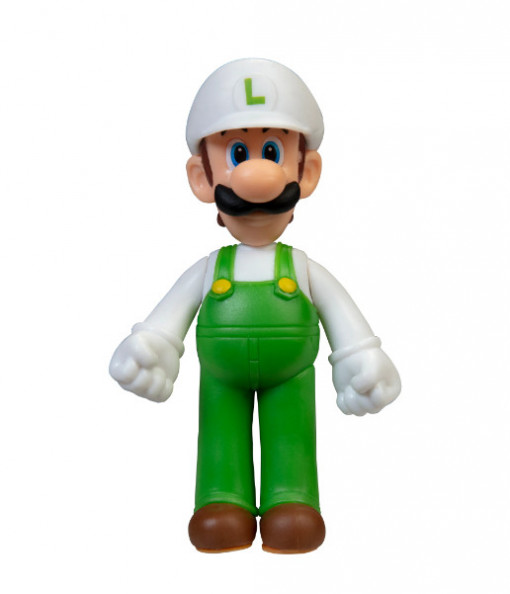 Figurina Nintendo Super Mario - Fire Luigi, 6 cm