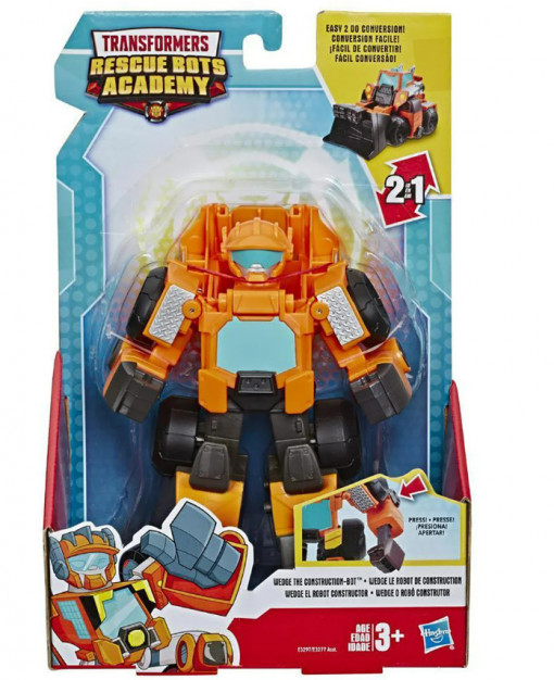 Figurina Transformers Rescue Bots Academy, Wedge, Portocaliu, 15 cm