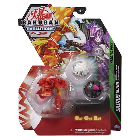 Figurine Bakugan Evolutions - Starter Pack, Sairus Ultra, Warrior Whale si Dragonoid Evo