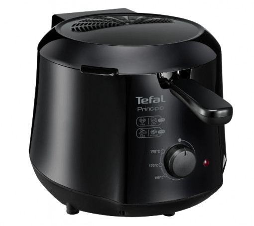 Friteuza Tefal Minicompact FF230831 Principio, 1000W, 0.6 Kg, 1.2L, termostat reglabil, Negru