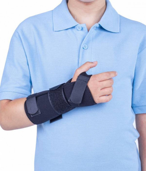 Orteza pentru copii, incheietura mainii mana fixa, Triamed, Triacarp junior, Negru