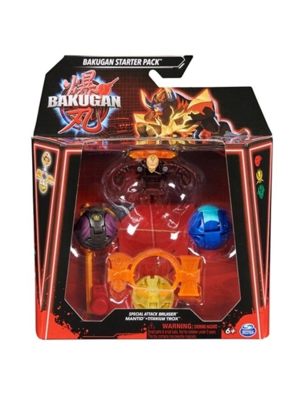 Set Figurine Bakugan Special Attack Bruiser, Mantid, Titanium Trox