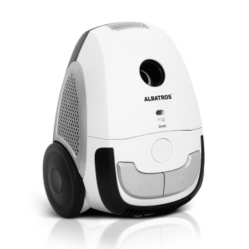 Aspirator cu sac Albatros Zenit, 900 W, Sac textil 2 L, Clasa B, Cablu 5 m, Alb/Negru - Img 2
