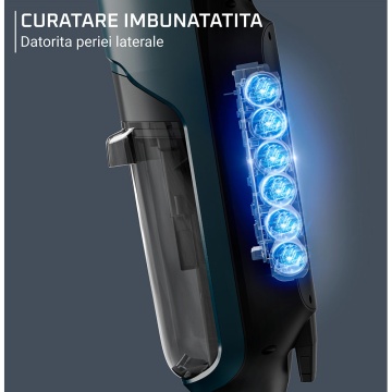 Aspirator Rowenta GZ2251E0, uscat și umed, cu baterie, 35 minute autonomie, verde-negru - Img 8