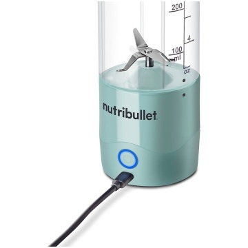 Blender portabil Nutribullet NBP003LBL, cupa 475 ml, USB-C, Turcoaz - Img 2