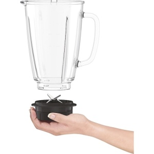 Blender Tefal Blendforce BL435831, 800 W, 1.75 l, 2 viteze, Powerlix, Smart Lock, functe zdrobire gheta, negru/ gri - Img 5