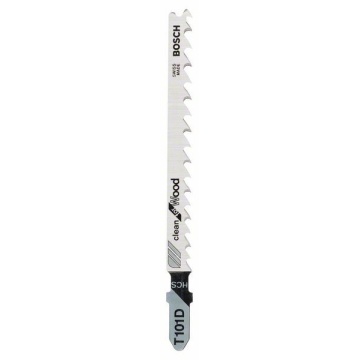 Bosch Set 5 panze fierastrau vertical T 101 D Clean for Wood, 100mm - Img 1