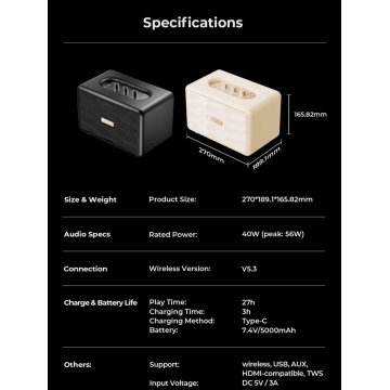 Boxa Wireless HAVIT SK906BT, 40W, Negru - Img 5