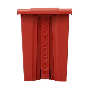 Cos de gunoi cu pedala de clasificare Limpio B2-010B-R, 45 L, 41.5 x 40 x 60 cm, Plastic, Rosu - Img 3