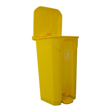 Cos de gunoi cu pedala de clasificare Limpio B2-010D-G, 87 L, 48.5 x 42 x 82 cm, Plastic, Galben - Img 5