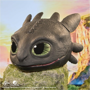 Dreamworks Dragons World of Berk - Masca interactivă Toothless Blast N Roar (How to Train Your Dragon 2025), Negru, 4 ani+ - Img 2