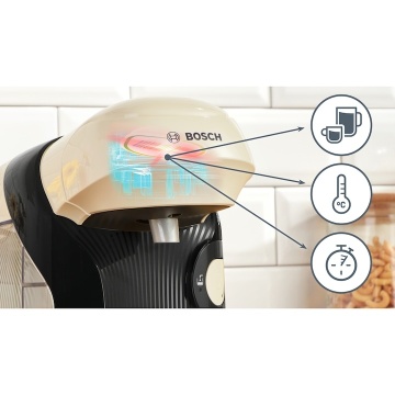 Espressor Bosch Tassimo Style TAS117E, 1400W, 3.3 bar, 0.7l, Autocuratare si decalcifiere, capsule, Crem - Img 3