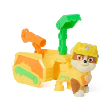 Figurina cu accesorii, Paw Patrol the Dino Movie, Rubble - Img 7