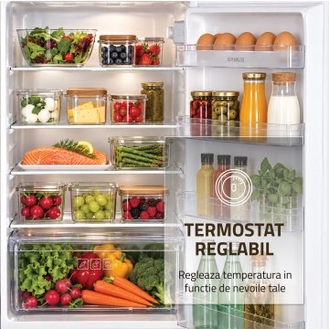 Frigider cu doua usi Samus SX286IE, 206 L, Motor Inverter, Clasa E, Dezghetare automata, Inox - Img 9