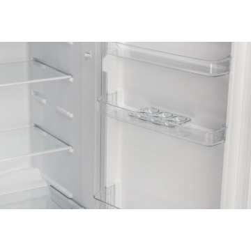 Frigider cu doua usi VIVAX DD-207E S, 204L, Clasa E, Termostat reglabil, Iluminare LED, Usi reversibile, Suprafata painted metal, 3 Rafturi de Sticla securizata, H 143 cm, Argintiu - Img 6