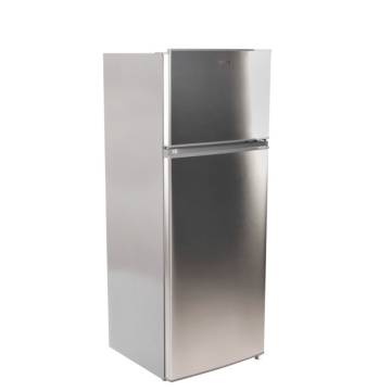 Frigider cu doua usi VIVAX DD-207E X, 204L, Clasa E, Termostat reglabil, Iluminare LED, Usi reversibile, Suprafata painted metal, 3 Rafturi de Sticla securizata, H 143 cm, Inox - Img 7