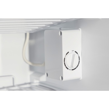 Frigider cu o usa VIVAX TTR-93E, 93L, Clasa E, Termostat reglabil, Iluminare interioara, Compartiment gheata, Usa reversibila, Suprafata painted metal, H 85 cm, Alb - Img 9
