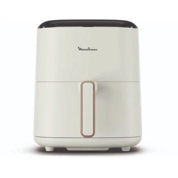 Friteuză cu aer cald Moulinex EZ245A20, capacitate 5 L, 1500 W, tehnologie de gătire fără ulei, circulație rapidă a aerului, control mecanic, funcții multiple de prăjire și coacere, Alb - Img 2