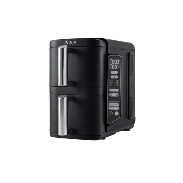 Friteuza dubla cu aer cald Ninja Double Stack 7.6L2470W, negru - Img 2