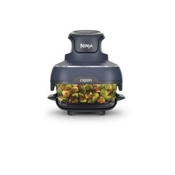 Friteuza portabila Ninja CRISPi 4-in-1, 1.4L+3.8L2x recipiente sticla, gri