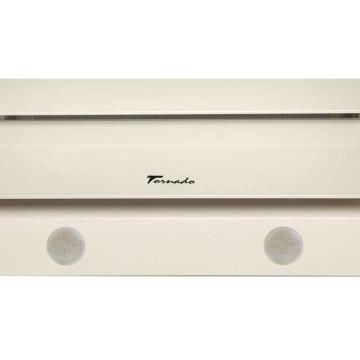 Hota Decorativa Tornado Megas 1200 (90) LED, clasa A, 1 motor Turbo, latime 90 cm, 4 viteze, absorbtie 1200 m3/ora, filtru anti-grasimi aluminiu 5 straturi, Bej - Img 3