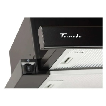 Hota Telescopica Incorporabila Tornado Storm 1200 (60), 1 motor, latime 60 cm, 3 viteze, absorbtie 1200 m3/ora, Negru - Img 2