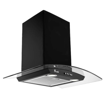 Hota tip Cupola Tornado Eva 1200 (60) LED, 1 motor Turbo, latime 60 cm, 3 viteze, absorbtie 1200 m3/ora, filtru anti-grasimi aluminiu 5 straturi, Negru