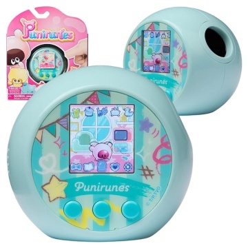 Jucarie Digitala Interactiva, Punirunes, Squishy Bff, Ecran Led Interactiv Color, 55 De Animale De Deblocat, Albastru - Img 2