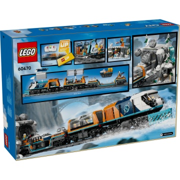 LEGO® City - Trenul expres al exploratorilor spre Polul Arctic 60470, 1517 piese - Img 3