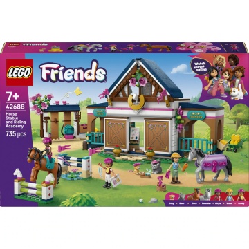 LEGO® Friends - Grajd de cai si academie de echitatie 42688, 735 piese - Img 9