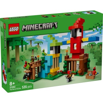 LEGO® Minecraft – The Parrot Houses 21282, 535 Piese, 8 ani+