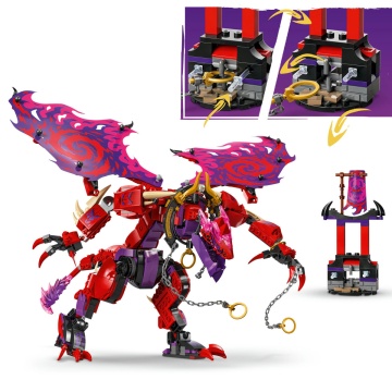 LEGO® Ninjago™ - Dragonul haosului Thunderfang 71832, 668 piese - Img 8